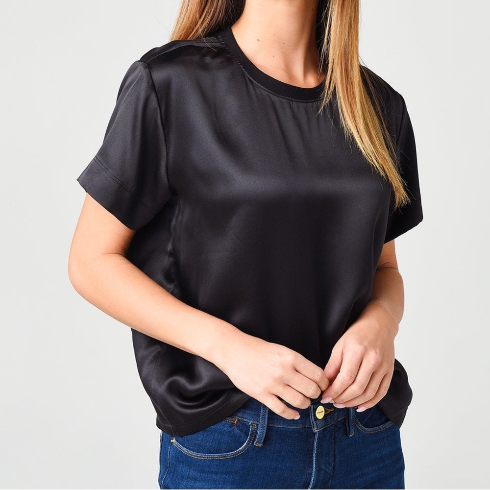 ATM | Silk Charmeuse Short Sleeve Boy Tee